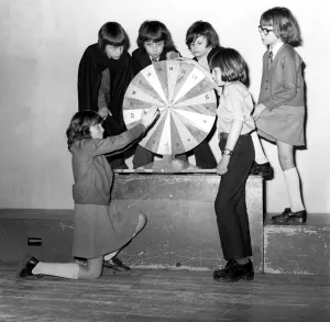 Pupils from Guide Post School in Northumberland 26 April 1975 - These pupils try their