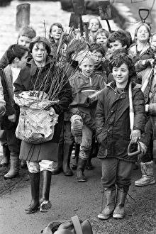 Pupils of Marsden Junior School lead the tree-planting army