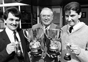 Cups Prints: Two former pupils at Stokesley Comprehensive School scooped the top prizes at an annual