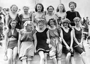 Pupils and teachers of Tynemouth schools at their centenary swimming gala at Tynemouth