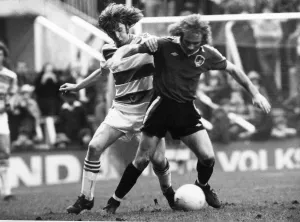 QPR v Bristol City leagie match at Loftus Road February 1978