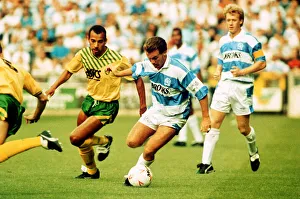 QPR v Norwich City league match at Loftus Road August 1991