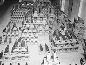 Measuring Prints: Quality control seen here being carried out on anvils manufactured at K & L Steel