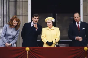 Birthdays Prints: The Queen 60th birthbay celebrations Buckingham Prince Philip Prince Andrew