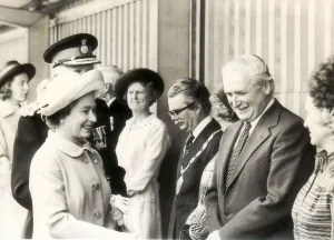 In United Kingdom Prints: The Queen arrives at Bristol Parkway train station for a royal visit to the west in July