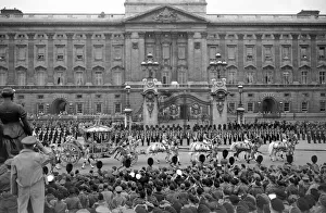 Queen Elizabeth Coronation II June 1953 The royal coach carrying Queen Elizabeth II
