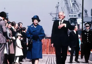 Queen Elizabeth II 1977 Silver Jubilee Tour Visits Scotland The Queen on the new