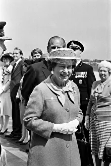 Queen Elizabeth II attends the opening of a new terminal at Birmingham International