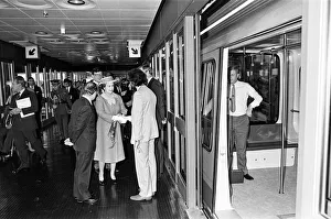 01322 Prints: Queen Elizabeth II attends the opening of a new terminal at Birmingham International