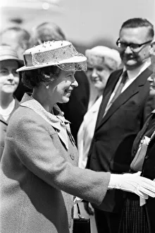 Queen Elizabeth II attends the opening of a new terminal at Birmingham International