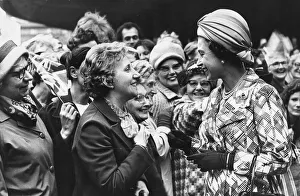 00086 Prints: Queen Elizabeth II chatting to Geordie housewives during her visit to Newcastle 1st