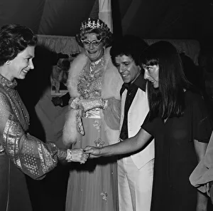 Queen Elizabeth II, Dame Edna Everage (Barry Humphries)
