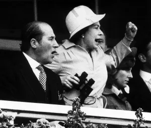Queen Elizabeth II at The Derby Epsom June 1978 Ilford £