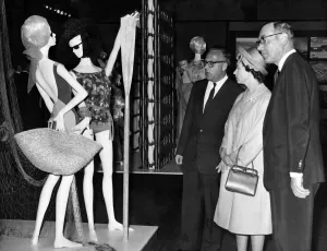 01035 Prints: Queen Elizabeth II and the Duke of Edinburgh visit Wales