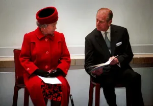 Queen Elizabeth II in Edinburgh, November 1998 With the Duke of Edinburgh