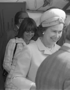 Pearls Prints: Queen Elizabeth II at a Game Fair on the estate of The Duke of Wellington