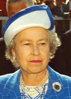 Queen Elizabeth II at Newcastles Gosforth Park Racecourse on the Northumberland