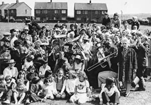 Brass Band Prints: Queen Elizabeth II - North East Leg of The Jubilee Tour 1977 to celebrate the Silver