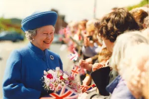 Flags Prints: Queen Elizabeth II officially opens the new magistrates courts in Millbank