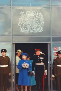 Queen Elizabeth II officially opens the new magistrates courts in Millbank
