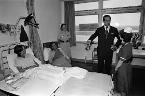 Queen Elizabeth II opens the Royal Surrey County Hospital