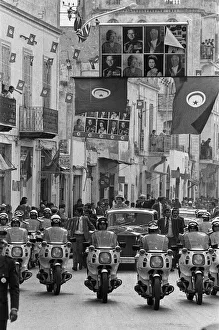 Queen Elizabeth II and President Habib Bourguiba during the Royal state visit to Tunis