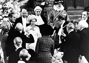 Queen Elizabeth II and Prince Philip celebrate their silver wedding anniversary by being