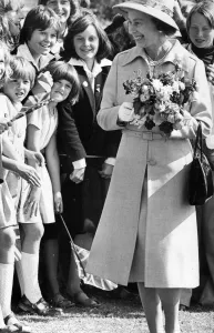 Queen Elizabeth II and Prince Philip on the North East Leg of The Jubilee Tour 1977 to