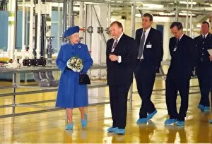 Images Dated 23rd May 1997: Queen Elizabeth II and Prince Philip officially open the Siemens plant in Wallsend