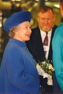 Images Dated 23rd May 1997: Queen Elizabeth II and Prince Philip officially open the Siemens plant in Wallsend with