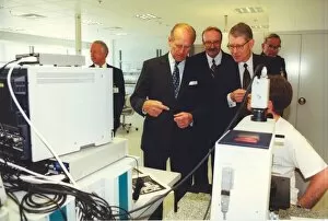 Images Dated 23rd May 1997: Queen Elizabeth II and Prince Philip officially open the Siemens plant in Wallsend