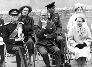 Queen Elizabeth II and Prince Philip officially open the Kielder Reservoir, Kielder Water