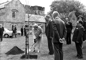 Queen Elizabeth II and Prince Philip officially open the Kielder Reservoir, Kielder Water
