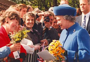 Queen Elizabeth II and Prince Philip officially open the Siemens plant in Wallsend -