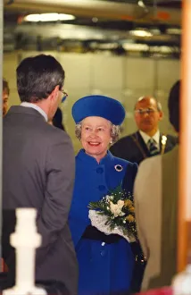 Queen Elizabeth II and Prince Philip officially open the Siemens plant in Wallsend