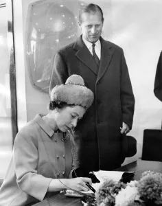 Queen Elizabeth II and Prince Philip officially opens the Tyne Tunnel