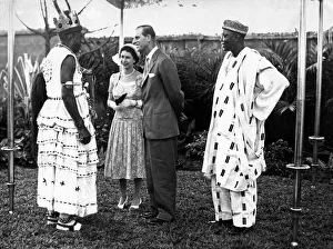Queen Elizabeth II and Prince Philip on the Royal Tour of Nigeria