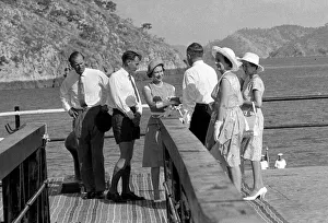 Queen Elizabeth II and Prince Philip during a Royal visit to Australia. March 1963