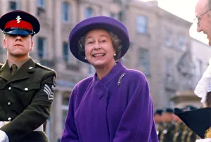 Queen Elizabeth II and Prince Philip visit Durham 28th November 1991