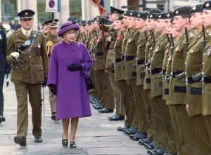Queen Elizabeth II and Prince Philip visit Durham The Queen inspects the Durham