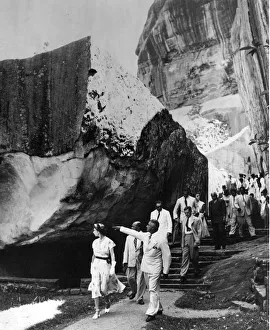 Asia Prints: Queen Elizabeth II and Prince Philip on their visit to the Rock Fortress of Sigiriya