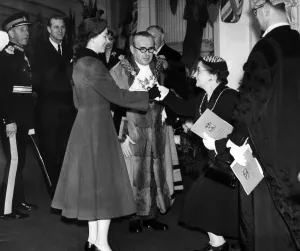 Meeting Prints: Queen Elizabeth II and Prince Philip visiting Birmingham, West Midlands