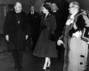 Queen Elizabeth II and Prince Philip visiting Birmingham, West Midlands
