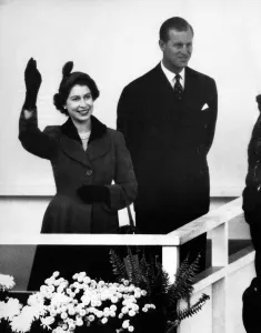 01046 Prints: Queen Elizabeth II and Prince Philip visiting Birmingham. 3rd November 1955