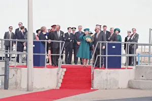 01042 Prints: Queen Elizabeth II and Prince Philip visiting Hartlepool Marina. 18th May 1993