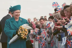01042 Prints: Queen Elizabeth II and Prince Philip visiting Hartlepool Marina. 18th May 1993