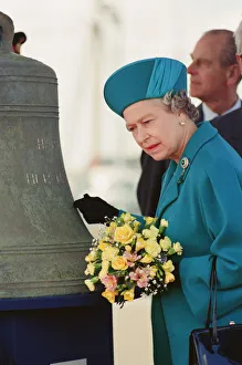 01042 Prints: Queen Elizabeth II and Prince Philip visiting Hartlepool Marina. 18th May 1993