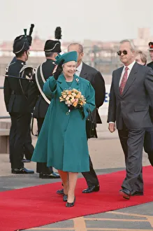 01042 Prints: Queen Elizabeth II and Prince Philip visiting Hartlepool Marina. 18th May 1993