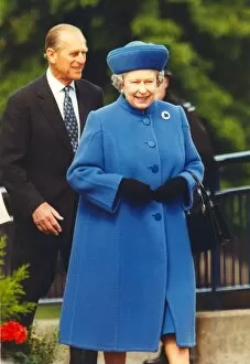 Images Dated 23rd May 1997: Queen Elizabeth II and Prince Philip visits St James Park