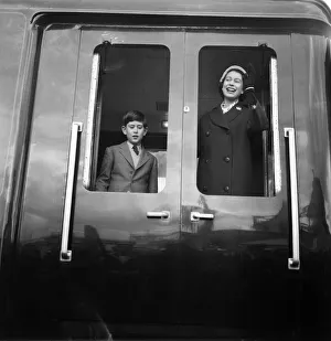 01254 Prints: Queen Elizabeth II and the Prince of Wales visit HMS Eagle at Weymouth. 29th April 1959